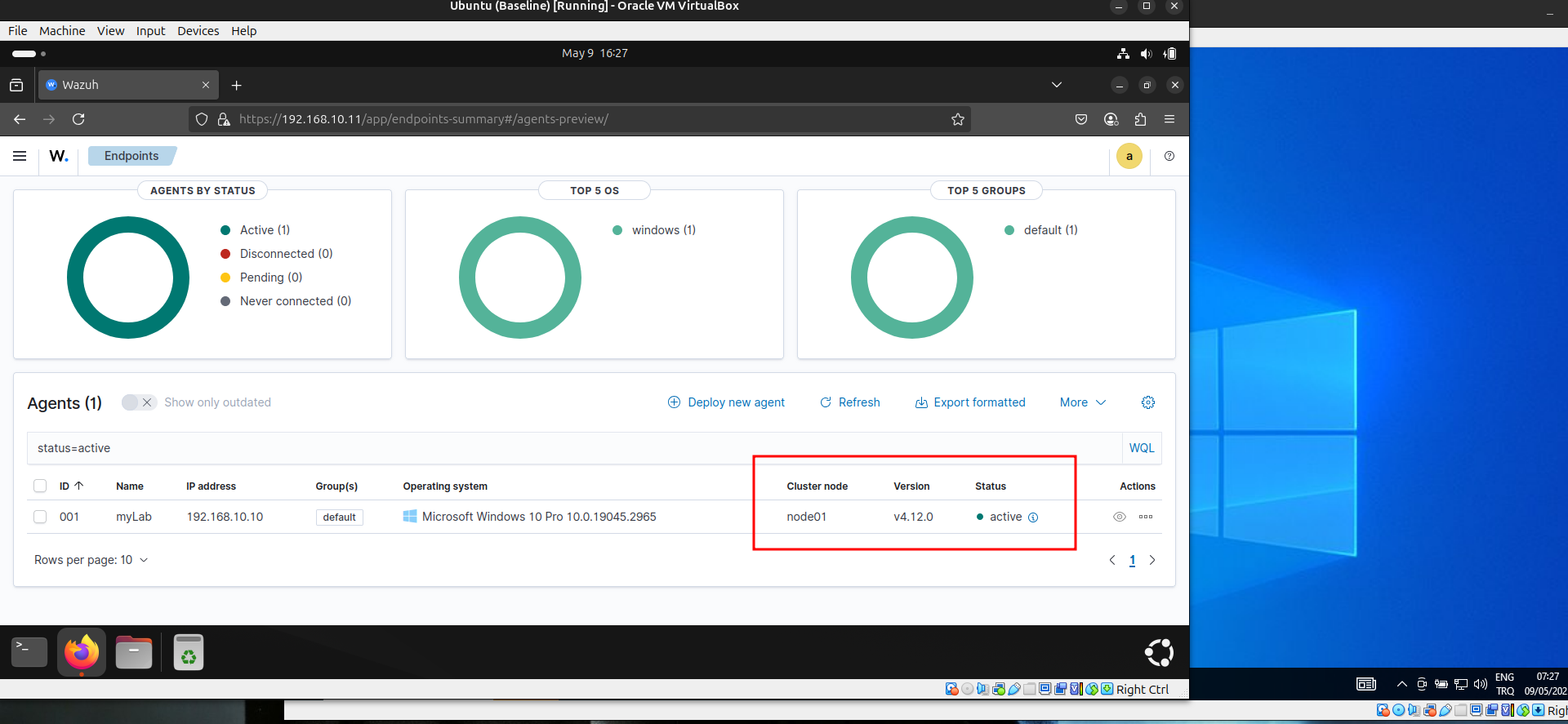 Agent Node Registered